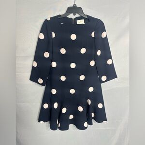 KATE SPADE Black and White Polka Dot Dress size 00 brand new with out tags